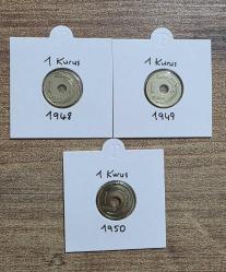 1 KURUŞ 1948-1949-1950 TEMİZ ÜRÜN