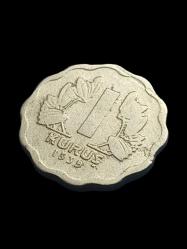 1939 1 Kuruş Madeni Koleksiyon Türk Lirası Hobi Antika Nümismatik