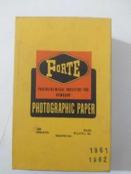 1961-1962 : Eskilerden; 500 Adet Fotoğraf Negatifi + 9 Adet Metal Kutu + 1 Adet FORTE Karton Kutu  - ( Açıklamay bakınız )