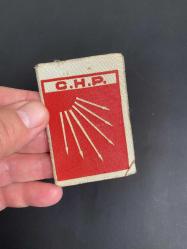 CHP bez yaka kokartı 1950’lerden CHP kokart bez