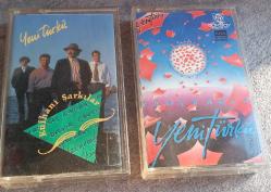 YENİ TÜRKÜ 2 KASET BİRDEN. 1-GÜNE BAKAN   2-KÜLHANİ ŞARKILAR.  KONDİSYON YÜKSEK KOLEKSİYONLUK NADİR