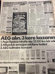 TAN GAZETESİ DOĞUM GÜNÜ HEDİYESİ - 7 NİSAN 1985 - TAM TAKIM 8 SAYFADIR -Sümbül Hanım-Gölge Adam-Nebahat-Ahmet Ayyıldız-Saffet-Saffet Şener-Ulrike-Mahir Tavus-Ulrich-Metin Akyüz-Sabiye Karaağız-Ramattin Aktaş-Filiz Tomruk-Sezer Güvençli-Barbara Schantz-Gisbert Sonnenberg-Refik Dömen-Ulrich Meltz-Karl Frank-Faruk Dikvici-Turgay-Ertem-Galatasaray-Boluspor-Osman Sadık-Osman Sağlam-Metin Oktay-Selcan-Naki Uygun-Murat Turan-Tarık Akan-Hülya Avşar-Nuri Alço-Zümrüt Cansel-Şehnaz Dilan-Osman F. Seden-Ümit Efekan-Orhan Eşen-Ertem Eğilmez-Leyla Çağlar-Mahmut Tezcan-Orhan Akkoç-Halil Şahin-Halil Satın-Turgut Özal-Sunar Papandreu-Ali Doğan-Emin Derman-Emin D. Aydın-Güzel Nebahat-Nike Clarke-Çılgın Nebahat evlendiği gece gelinliğini çöpe atıp sevgilisine kaçtı-Türkiye’de yediklerimden tekrar yemeye geliyorum-Tek maaş yetmiyor-Kadın vücudu erkeklerin gözleri için yaratıldı-Katili kaçırdı şansı açıldı-Bekâret kontrolü yaparken katil oldu-Bir gece biri gelip beni öldürecek dedi dediği şekilde öldürüldü