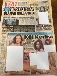 TAN GAZETESİ DOĞUM GÜNÜ HEDİYESİ - 11 - 13 MART 2004 - TAM TAKIM 8 SAYFADIR -Sibel Kekilli-Özlem Akçay-Mehmet Güneş-Funda Keskin-Yeliz-Sinem-Küçük Arzular-Asuman Krause-Sifo Mehmet-Nez-Hülya Avşar-Ahu Da-Sibel-Yasemin Yalçın-Kaya Çilingiroğlu-Mehmet Yılmaz-Fatih Tekke-Ziya Doğan-Sakıp Özberk-Giray Bulak-Ayşen Bayraktar-Alkan Demir-Altay Vural-Ahmet Şahin-Hüseyin Yıldırım-Özlem Bal-Mehmet Ali-Berna Mavi-Mehmet Yıldız-R.M. Alyon-Hülya Gönen-Ahmet Halim-Kadın isterse VCD’si bayinizde-Para için yaptım-Hepten bitmişiz-Ortalığı kana buladı-Kekilli tuvalete bile korumayla gidiyor-Güney Kıbrıs Rum Kesimi’nde Türkler kobay olarak kullanıldı-Güzellik banyosu-Kül Kedisi-İki arada kaldı-Aşktan yana hiç şansı yok-Avşar kızı kuma istiyor-Çıtırcık-İşsizlik oranı geriliyor-Yaya kaldı-Trabzon’un önünde kimse duramaz-Dünyanın sonu değil-Yatakta seks dışındaki her şey-Rahmetli hep geçerdi-İlişkiler-Çizgi roman Hasan Roal
