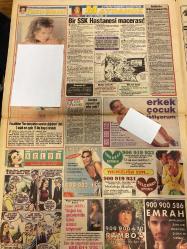 TAN GAZETESİ DOĞUM GÜNÜ HEDİYESİ - 4 ŞUBAT 1993 - TAM TAKIM 6 SAYFADIR. GAZETE 56x38 EBATINDADIR -Jürgen-Eva-Şerife-Melek Görgün-Özlem Sumay-Naim Süleymanoğlu-Okan-Rada-Cemal Bülbül-Meryem Kayn-İbrahim Tatlıses-Celal Doğan-Özlem Şahin-Ayşen Saner-Esin Arman-Hülya Koçyiğit-Haldun Dormen-Yasemin Evcim-Şoray Uzun-Hakan Şoray-Sema Yüce-Dilek Pamiryan-Vahap Pamiryan-Vahap Morgül-Selahattin Bayram-İkraz Bayram-Funda Keskin-Sibel Barış-Hayriye Nisa-Gönül Demir-Murat Yüksel-Ahmet Ayyıldız-Gülnaz Erman-Kaya Yelkenli-Keyfe bak-Gavat kocasını kesti-Ölmedim yaşıyorum-Özlem’in kısmeti açıldı-Yüzyılın en iyi kaldırıcısı-Okan’a vuruldu eşini unuttu-Meryem 15 yıl hapsi az buldu-Dilek yediği dayakla kaldı-Kendi pişirip kendi yiyecek-Esin sevgilin seni sevsin-Sevişirim mazeretim var-Parasızlık cinselliği etkiliyor-Boşanmayan karısını kurşuna dizdi-Dünyanın fıstıklarını tanıyın-Rakıyı çok seviyoruz-Temel’in burnu çok büyüdü-Karikatür Temel-Çizer imzasız