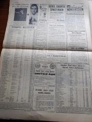 Cumhuriyet Gazetesi - 25 Kasım 1967 - Cevdet Sunay Kıbrıs'a müdahale kararımızı bütün ülkelere bildirdi - Amerika yine hatırlattı NATO'ya ait silah ve teçhizat kullanılamaz - Makarios gerekirse savaşırız dedi - Bir Türk köyüne iki defa ateş açıldı - Kıbrıs'ın isteğiyle güvenlik Konseyi acele toplanıyor - İsmet İnönü hükümetin bilgi vermesini istedi - kıbrıs'taki Amerikalılar gidiyor - jetlerimiz Dün Kıbrıs üzerinde 1 saat uçtu - camilerde Kıbrıs ve savaş konusunda vaiz verildi - Milli Türk Talebe Birliğinden bir grup Yunan sınırına gitti - Uzunköprü Edirne tren seferleri kaldırıldı - İstanbul Belediyesi şehir tiyatroları Tepebaşı tiyatrosunda krallar da ölür ve dayan bahriyeli piyesleri - daha da bekliyoruz yazan İlhan Selçuk - İlya Erenburg'un hatıraları Çeviren Hasan Ali Ediz Yazı Dizisi - İstanbul Ankara Radyosu Programı - ümitsiz Aşk başrollerde Elizabeth Taylor Ve Richard Burton Şişli kent sinemasında - basketbolda ilk heyecan Fenerbahçe bu gece İTÜ ile karşılaşıyor - Cemal Kamacı