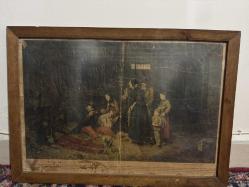 Antika Litografi Baskı 19.Yüzyıl Albert Anker Çalışması. “1872 Tarihli Litografi – Albert Anker İmzalı ‘L’Hospitalité 	“1872 Orijinal Litografi – Koleksiyonluk Antika Tablo Baskısı” 	•	“Albert Anker ‘L’Hospitalité’ – 19. Yüzyıl Litografi Antika” Altında Fransızca açıklamaları yazıyor.