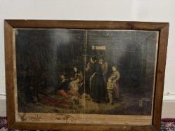 Antika Litografi Baskı 19.Yüzyıl Albert Anker Çalışması. “1872 Tarihli Litografi – Albert Anker İmzalı ‘L’Hospitalité 	“1872 Orijinal Litografi – Koleksiyonluk Antika Tablo Baskısı” 	•	“Albert Anker ‘L’Hospitalité’ – 19. Yüzyıl Litografi Antika” Altında Fransızca açıklamaları yazıyor.