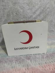 Doğal Ahşap Eğitici İlk Yardım Çantası içi boş araçta veya evde değerlendirilebilecek çanta 25x20 cm