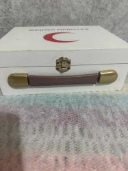 Doğal Ahşap Eğitici İlk Yardım Çantası içi boş araçta veya evde değerlendirilebilecek çanta 25x20 cm