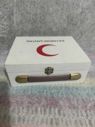 Doğal Ahşap Eğitici İlk Yardım Çantası içi boş araçta veya evde değerlendirilebilecek çanta 25x20 cm