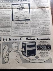 Cumhuriyet Gazetesi - 20 Ekim 1960 - 6 7 Eylül Sanıklarının Duruşması Dün 6 Saat 28  Dakika Devam Etti - Fuat Köprülü Adnan Menderes ve Fahrettin Kerim Gökay dünkü Duruşmada İfade Verirlerken fotoğraf - Sabıkların yakınları Celal Bayar'ın kızı Nilüfer Gürsoy Oktay Engin'in kardeşi Dilek Engin ve Kemal Hadımlı'nın kardeşi Kadir Hadımlı fotoğraf - Yüzbaşı Nazım Dinçer teslim aldığı anayasa projelerini götürürken fotoğraf Yassıada İntibaları Yazan Cevat Fehmi Başkut ve Yaşar Kemal - Celal Bayar'ın Duruşmasına Avukatı İtiraz Etti - Düşüklerin Aileleri Dünkü Duruşmayı Da Göz Yaşları Arasında Takip Ettiler - Ali Ulvi'nin Fırçası İle Fatin Rüştü Zorlu Dünkü Duruşmada - varlık yayınevi faydalı kitaplar - Ürdün Kralı Hüseyin geldi - Yassıada Davası Yazan Baha Arıkan - Yüz Yirmi Bin Koreli Kuzey Kore'ye Gidiyor - unutamayız unutamayız yazan  Burhan Felek - Futbol Federasyonu Toplandı A ve B Milli Takımlar Yeniden Tesbit Edilecek - Arçelik gaz sobası - Kazova Mağazaları - Blendax Crem
