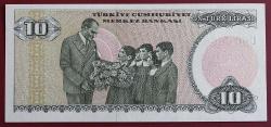 Türkiye Cumhuriyeti 7. Emisyon 2. Tertip  D90 685698 10  Lira SERİ SONU  ÇİL