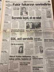 TAN GAZETESİ DOĞUM GÜNÜ HEDİYESİ - 28 NİSAN 1996 - TAM TAKIM 8 SAYFADIR -Şenay Dorsay-Ayşenur Şeyler-Mine Çayıröğlu-Seçil Kılıç-Venüs-Mehmet Duru-Mehmet Nuri Yılmaz-Tansu Çiller-Emin Kul-Bülent Ecevit-Ahmet Olcay-Şahin Polat-Şükrü Kızılot-Ruşen Atik-Güzelimiz Şenay Dorsay-Högh-Van Gobel-Souness-Moshoeu-Sergen-Orhan Yüce-Ertuğrul-Rıdvan Dilmen-Metin Aşık  Gariplerin yüzü güldü-Güzelimizi uğurladık-Alamadığı koçu çaldı-Kesik kolun diyeti 5 milyar-Tiryakiler dikkat! 3 bin dolan kapanana 4 gün kaldı-İyi bayramlar-İşte bayram şekeriniz-Högh Fener’de kalacak-Moshoeu her takıma mavi boncuk dağıtıyor-Karakartallara Ertuğrul morali-Fakir fukarayı sevindirin-Bayramda hayat oh ne rahat-SSK acil servislik-Çiller’den ev savunması-Ecevit’e göre Anayol uyumsuz-Dikkat kalbin tekliyorsa kebap yerine haşlama ye-Yalnız yaşamak sanattır-Bekarlık sultanlıktır-Erkek kokusu başımı döndürmüştü-Acaba ne kadar pişkinsiniz-Öpüşmek bir sanattır-Öpüşme hakkını bilmedikleriniz  Karikatür: Arasıra Bazı Bazı-Çizen: M