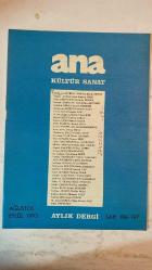 ANA KÜLTÜR SANAT, ŞİİR DERGİSİ - AĞUSTOS–EYLÜL 1992 SAYI: 196–197  NEDİM SAATÇİOĞLU – MEHMET RASİM MUTLU – YILMAZ AYBAR – DİLEK-BURHAN KILIÇ – SUAT YIĞMATEPE – MAKBULE ERMAN – NERMİN TABAK – DR. CEMALETTİN ALPTEKİN – MELAHAT OĞUZ – YASEMİN ÖZDEMİR – MÜZEYYEN KESKİN – KAMURAN TUNA – VURAL ŞAHİN – HANİFE TOK – A. NECMETTİN ÇANGA – YÜCEL İPEK – SEVGİ BALIN – TURHAN TAŞAN – EKREM ÇİÇEK – İSMAİL ÖZKAN – MİNE ERBİL – ALİ KEMAL AKAR – SERVET YÜKSEL – ALİ ABDÜLKERİMOĞLU – BİROL AYAN – NECLA ÜNAL – NECMETTİN SELÇUK – SADIK ATAY – NİEVLANA UYAR – NİLAY ŞARMAN – EROL GÜNGÖR – NURAN EROL – TAHİR ÜSTÜNDAĞ – MUSA KATİPOĞLU – MÜNİRE AKSARAY – HALİL NACİ AKSEKİ – AHMET EROL CİHAN – NACI ŞAHİN – HASAN OZAN – UFUK DEMİRCİ – M. GUFRAN TAŞ – FATMA ONUR – TAYYAR TAHİROĞLU – AHMET YARDIMCI – AYLİN SİPAHİOĞLU – SEVİL ASLIVAR – MEHMET POYRAZ – ERCAN AKBAY – MÜNEVVER ERİLMEZ – HASAN KARAKUŞ – BAHRİYE CANKUR – NURTEN CAN – ÜMİT MALKOÇ – TORNACI ÖMER – CAHİDE ULAŞ – NİLÜFER YAMANLICA – MEHM - TAM TAKIM  36 SAYFA