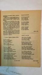 ANA KÜLTÜR SANAT, ŞİİR DERGİSİ - HAZİRAN 1993 SAYI: 206  AHMET ALICI – MEHMET RASİM MUTLU – YILMAZ AYBAR – MELİH ÖZER – NECLA ÜNAL – SAİM ESKİOĞLU – NECMETTİN SELÇUK – HAYRET GÜRKANLI – NECATİ ERDEK – CAHİDE ULAŞ – ALİ KEMAL AKAR – TAHSİN URAL – EMİNE YILMAZ – GÜNGÖR DANIŞMAN ARIBAL – TURHAN TAŞAN – HASAN BALIN – SEVİM İŞLER – GÜLTEN KÖSE – AYNUR UĞUR ÖDEMİŞ – NEDİM SAATÇİOĞLU – FİKRET YAVUZHAN – GÜNER ÜMİT – HANİFE KAHRAMAN – VURAL ŞAHİN – SERVET ŞAHİN – YASEMİN BALKAN – ÖZEN ATACAN – MİNE ERBİL – NEVZAT OBUT – DEVLET POLAT – SAVAŞ GÜR – GUFRAN TAŞ – MUAMMER ÇUKUR – NAGAHAN AKAY – MUSTAFA BAŞYIĞIT SAFA – AHMET EROL CİHAN – HÜLYA ŞENKUL – NESİMİ KEÇELİOĞLU – SAİM ADAY – İSMAİL BAKIR – EROL GÜNGÖR – KEMAL ERDOĞAN – EMEL SAMSUNLU – NURSEN DELİKTAŞ – AHMET OTMAN – YASEMİN İŞGÜDER – FATOŞ ÖZÜT – SEVGİ BALIN – MEHMET COŞKUN – M. KEMAL ERİUĞRUL – MURAT ÇELİKER – YEŞİM BARATAN – EKREM ÇİÇEK – İSMAİL ÖZKAN – SEÇKİN GÜNDÜZ – SELDA TELLİOĞLU – NAZMİYE KARAOĞLU  NEREYE G– TOR- TAM TAKIM  36 SAYFA