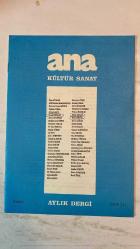 ANA KÜLTÜR SANAT, ŞİİR DERGİSİ - KASIM 1993 SAYI: 211  ÖZEN ATACAN – ARİF HİMMET KARAZEYBEK – MEHMET RASİM MUTLU – YILMAZ AYBAR – AHMET ALICI – CEMİL ÖZFIRAT – AHMET ÖZDEMİR – MELİHA AVNİ SÖZEN – BAHATTİN VARLIK – FERİDUN ÖZKAYA – MEDAR GÖREN – IŞIL KOÇ – BAHRİ SOHTORİK – İSMAİL ALİ SARAR – DAMLA ÇALIŞIR – GÜRAY AKKAN – FATMA ONUR – TURHAN TAŞAN – SELAHATTİN DEMİRKRANER – AYLIN SİPAHİOĞLU – NERİMAN GÖKDEMİR – SEVİM KARABULUT – NECMETTİN SELÇUK – EMİNE İNAN – M. YILMAZ ERDEM – AYŞE ERGÜN – MUTLU ÇELİK – KAMURAN TUNA – HİKMET ÇELİK – AYTEN ELBASAN – MUAMMER BAYDERE – FERHAN BALIRAK – ERCAN AKBAY – EROL GÜNGÖR – BERRİN GÜLER – HABİB GEREZ – ALİ YAYLAGÜL – TAYYAR TAHİROĞLU – TALAT DEMİR – ELA ODYAKMAZ – MEFKÜRE DÜNDAR – SALİHA ÜREŞ TERCANLI – ERHAN AKSAN – ABDULLAH ÇETİN OĞUZOĞLU – ALİ ABDÜLKERİMOĞLU – SULTAN ÖNER – MEHMET ARSLAN – MÜJGAN BULAN – NEZİHE DERYA BALTAŞ – NİHAN DİLEK – SEÇKİN GÜNDÜZ – ÖMER ALBAYRAK – NECLÂ ÜNAL  MÜEBBETE RAZIYIM – EYLÜL – KAVGA GELDİ CİHA - TAM TAKIM  36 SAYFA