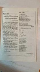 ANA KÜLTÜR SANAT, ŞİİR DERGİSİ - KASIM 1993 SAYI: 211  ÖZEN ATACAN – ARİF HİMMET KARAZEYBEK – MEHMET RASİM MUTLU – YILMAZ AYBAR – AHMET ALICI – CEMİL ÖZFIRAT – AHMET ÖZDEMİR – MELİHA AVNİ SÖZEN – BAHATTİN VARLIK – FERİDUN ÖZKAYA – MEDAR GÖREN – IŞIL KOÇ – BAHRİ SOHTORİK – İSMAİL ALİ SARAR – DAMLA ÇALIŞIR – GÜRAY AKKAN – FATMA ONUR – TURHAN TAŞAN – SELAHATTİN DEMİRKRANER – AYLIN SİPAHİOĞLU – NERİMAN GÖKDEMİR – SEVİM KARABULUT – NECMETTİN SELÇUK – EMİNE İNAN – M. YILMAZ ERDEM – AYŞE ERGÜN – MUTLU ÇELİK – KAMURAN TUNA – HİKMET ÇELİK – AYTEN ELBASAN – MUAMMER BAYDERE – FERHAN BALIRAK – ERCAN AKBAY – EROL GÜNGÖR – BERRİN GÜLER – HABİB GEREZ – ALİ YAYLAGÜL – TAYYAR TAHİROĞLU – TALAT DEMİR – ELA ODYAKMAZ – MEFKÜRE DÜNDAR – SALİHA ÜREŞ TERCANLI – ERHAN AKSAN – ABDULLAH ÇETİN OĞUZOĞLU – ALİ ABDÜLKERİMOĞLU – SULTAN ÖNER – MEHMET ARSLAN – MÜJGAN BULAN – NEZİHE DERYA BALTAŞ – NİHAN DİLEK – SEÇKİN GÜNDÜZ – ÖMER ALBAYRAK – NECLÂ ÜNAL  MÜEBBETE RAZIYIM – EYLÜL – KAVGA GELDİ CİHA - TAM TAKIM  36 SAYFA