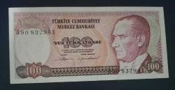 7 Emisyon Seri sonu Prefix A 90 Seri 100 Lira Çil