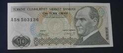 7 Emisyon A 58 Seri 10 Lira Çil