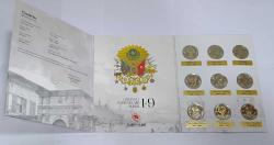 OSMANLI PADİŞAHLAR SERİSİ 1-9  LU BİMETAL HATIRA PARA SETİ T.C. DARPHANESİ PORTFÖYÜNDE-SERTİFİKALI