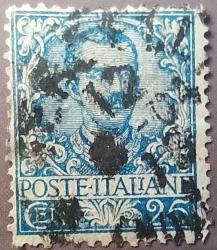 1901 İtalya Pulu - Kral Victor Emmanuel III Serisi - 25 Centesimi