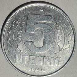 DOĞU ALMANYA  1968    5  PFENNIG