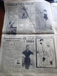 Cumhuriyet Pazar Gazetesi - 30 Ağustos 1953 - kusura bakmayın felsefe yapıyoruz yazan Doğan Nadi - Ali Ulvi renkli karikatür - Abdülhamit devrinde inşası teklif edilen asma köprünün projesi fotoğraf - Asma Köprü Yetmiş Yıldır Düşünülüyor yazan Fuat Duyar - bugün müthiş bir bomba yaratan kobaltta eskiden cin var sanırlardı - haftanın şakaları yazan Burhan Felek - bir İtalyan hikayesi gizli hatıralar Yazan Bruno Cerdonio - Broadway eğlence aleminden yazanlar Fethi Pirinççioğlu ve Peter White - meşhur Yıldız Zsa Zsa Gabor Türkiye'nin hasretiyle yanıyor fotoğraf - Patricia Neal evlendi fotoğraf - dünya güzeli filminde güzellerden hangisi yıldız olarak parlayacak - 1954 dünya güzellik kraliçesi seçilen Fransız güzeli Christian Martel fotoğraf -kadınlar için zararlı ve faydalı sporlar  - Ev Kadın Moda - boş vaktinizi hoş geçirmek için - beyin dalgalarındaki ani fırtınalar nedir neden ileri gelir - tarihten fıkralar - Tac Mahal türbesi ve Şan Cihan'ın hikayesi - televizyon artisti papağanlar