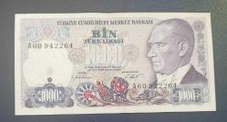 7 Emisyon A 60 Seri 1000 Lira Çil