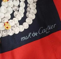 Cartiet Panthère, Vintage ipek fular,orjinal kutusunda