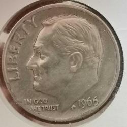 AMERİKA  1966  1 DIME