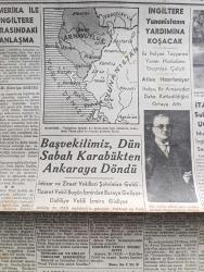 Tan Gazetesi - 25 Ağustos 1940 - Amerika ile İngiltere arasındaki anlaşma Yazan Zekeriya Sertel Başmakale - Arnavutluk Yunanistan hududu ile italyanların bazı iddialarda bulunduğu Yanya şehri civarını gösteren harita - İngiltere Yunanistan'ın yardımına koşacak - İngilizler son günlerde tayyare imalatına büyük hız vermişler fotoğraf - başvekilimiz Doktor Refik Saydam dün sabah karabük'ten Ankara'ya döndü - yakalanan Yahudiler - İngiltere'nin Türkiye Ticaret Birliği reisi Lord Glentommer İzmir'de - fakir köylüye taksitle arazi verilmesi kararlaştı - İstiklal uğrunda yazan İsmail Hakkı Başak yazı dizisi - İstanbul kürek Şampiyonası bugün yapılıyor -  Samsun Basra yolu açılıyor - makyajlı kadın yazan Refik Halid - hikaye Battal Ağanın Rüyası - Kodak Film - Bugün öğleden sonra Hamiyet Yüceses Büyükdere Beyazparkta - Yatılı Boğaziçi liseleri - Hamiyet Yüceses her akşam harbiye'de belvü bahçesinde - bağırsak solucanlarına karşı Santa - ekmeğin tartı ile satılması muhtemel -  radyo programı
