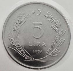 5 LİRA TEDAVÜL TAM SET  (1974/1975/1976/1977/1978/1979) (6 ADET BÜYÜK TİP)