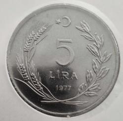 5 LİRA TEDAVÜL TAM SET  (1974/1975/1976/1977/1978/1979) (6 ADET BÜYÜK TİP)