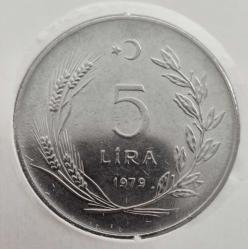 5 LİRA TEDAVÜL TAM SET  (1974/1975/1976/1977/1978/1979) (6 ADET BÜYÜK TİP)