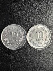 19781-1982 YILLARINA AİT  MADENİ 10 TÜRK LİRASI (ALÜMİNYUM ) ÇİL TCM 3917