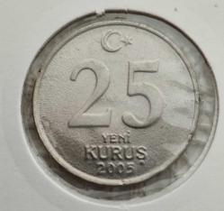 25 YENİ KURUŞ LOTU TEDAVÜL TAM SET (2005/2006/2007/2008)