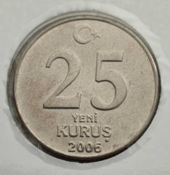 25 YENİ KURUŞ LOTU TEDAVÜL TAM SET (2005/2006/2007/2008)