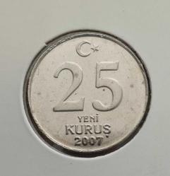 25 YENİ KURUŞ LOTU TEDAVÜL TAM SET (2005/2006/2007/2008)