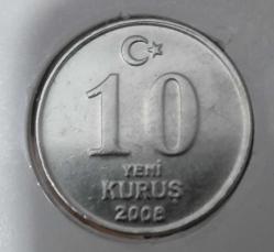 10 YENİ KURUŞ TEDAVÜL LOTU      ( 2005 /2006/2007/2008 )
