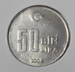50 BİN LİRA TEDAVÜL LOTU  (2001/2002/2003/2004)  4 ADET