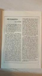ANA KÜLTÜR SANAT, ŞİİR DERGİSİ - OCAK 1999 — SAYI: 246 BAHRİ SOHTORİK - YILMAZ AYBAR - TURHAN TAŞAN - YAVUZ KOCA - METİN KOCA - SADIK ATAY - ONUR AKAY - MEDAR GÖREN - İPEK MERİÇ ÇALIŞIR - HARUN KIZILKAYA - GALİP UZUNCA - ZEKİ AKDOĞAN - SELAHADDİN DEMİRKIRANER - AYTÜL DİNLER - LATİF KARAGÖZ - ÖZCAN ATAMERT - AYTEN HATİCE ETİ - NECMETTİN ÇANGA - PAŞA YILDIRIM - MÜNİRE AKSARAY - YAŞAR AKYILDIZ - MAHMUT ÖNDER GÜVEN - FULDEN URAL - NECATİ ERDEK - MERYEM ŞAHİN - PERİHAN GÜLDÜREN - MAHİR GÜRBÜZ - A. HİKMET KARAZEYBEK - MEHMET ÇAKMAK - FAHRİYE GÜNEY - SEVİL MISIRLIOĞLU - YÜCEL İPEK - AYŞEGÜL A. KARAGÖZ - NUHUN K. YILDIZ - ÖZ ALİ YILMAZ - CUDİ AKAY - MÜVEDDET YAYIKOĞLU - CELİLE ÇELİKEL - GÜLTEN KÖSE - ÜMİT MALKOÇ - İSMİHAN ŞİRİN - SAİM ADAY - YALÇIN BENLICAN - VEDAT KAYNAR - OĞUZ ALNIAÇIK - ZERRİN ARIKKAN - FATMA ONUR - AZİZE SAKAOĞULLARI - İ. HAKKI SIR - TÜRKAN USLU - SEVGİ BALIN - TURABİ DOĞRİ - LÜTFÜ GÜLŞEN KÜLTÜR SANAT - BEŞİBİRYERDE - NÖBETE DEVAM - ŞARKILARIMIZ - SAN - TAM TAKIM  36 SAYFA