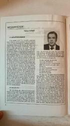 ANA KÜLTÜR SANAT, ŞİİR DERGİSİ - OCAK 2000 — SAYI: 252 MİNE SAĞLAM - YILMAZ AYBAR - BAHRİ SOHTORİK - OĞUZ ALNIAÇIK - MUALLA ORHON - RECEP ÇALKANER - İSMAİL ÖTENKAYA - PERVİN ŞAKAR - HAMİT DEMİR - TEKİN PARA - MİNE ERBİL - MEHMET ARSLAN - MEHMET DANIŞ - MUHLİS COŞKUN - GALİP UZUNCA - GÜLTEN KÖSE - NİYAZİ ÜNLÜ - CEMAL YEŞİLYURT - ALİ GAYGUSUZ - İSMAİL H. SIR - ONUR AKAY - TURGUT YARKENT - NECLÂ ÜNAL - HAŞİM R. ÇORBACI - AYTEN ÇETİNER - AYNUR İNAM - LEVENT Ü. TEMİZ - TURAN İNAM - ALİ İHSAN ÖZTÜRK - MERAL BANDAKÇIOĞLU - SAADET ERDOĞAN - VEDAT ÇALIŞKAN - NEVİN SİRATÇİ - VURAL ŞAHİN - AYLA PEKEN - ÖZLEM AĞIRGAN - NURDANE TEMUR - NUSRET ÇAL - AZİZ PINAR - MUAMMER SUSUZLU - FULDEN URAL - BERTA ÖZGÜN - GÜNGÖR SAKMAN - EKREM KANKILIÇ - FATMA ONUR - GÖNÜL ŞEN - DİDEM İŞCAN - ÖZGEN ALTUNBULAK - NECMETTİN PEK - RAMAZAN N. ARSLAN - MEHMET YILMAZ - HABİB GEREZ - İSKENDER K. SINCER - METİN KOCA - KADER BÜYÜKBİNGÖL - BEDRİYE E. GÜREL - HAYRETTİN TARHAN - NECLA PEKER - ASİYE YILDIZ - TAM TAKIM  36 SAYFA