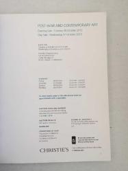 CHRISTIE'S Post-war And Contemporary Art 2012
