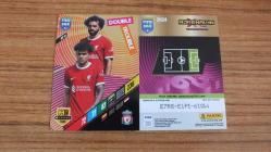 Antika - 2024 Panini FIFA 365 Luis D&iacute;az / Mohamed Salah Liverpool Double Trouble Kart No:LIV14 - kitantik - kitaLog