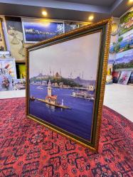 ORJİNAL YAĞLI BOYA ÇERÇEVELİ KIZ KULESİ