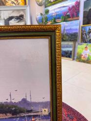 ORJİNAL YAĞLI BOYA ÇERÇEVELİ KIZ KULESİ