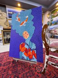 ORJİNAL MODERN PORTRE YAĞLI BOYA