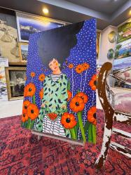 ORJİNAL MODERN PORTRE YAĞLI BOYA