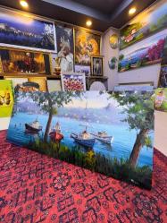 ORJİNAL YAĞLI BOYA İSTANBUL MANZARA