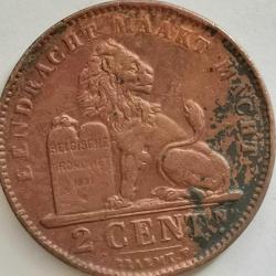 BELÇİKA 1905  2 CENT